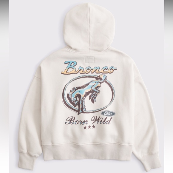 Abercrombie and Fitch Ford Graphic Hoodie, Size S/M - Picture 2 of 16